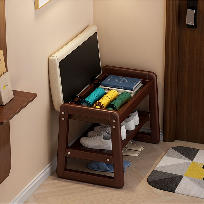 实木换鞋凳入户长条软包可坐家用