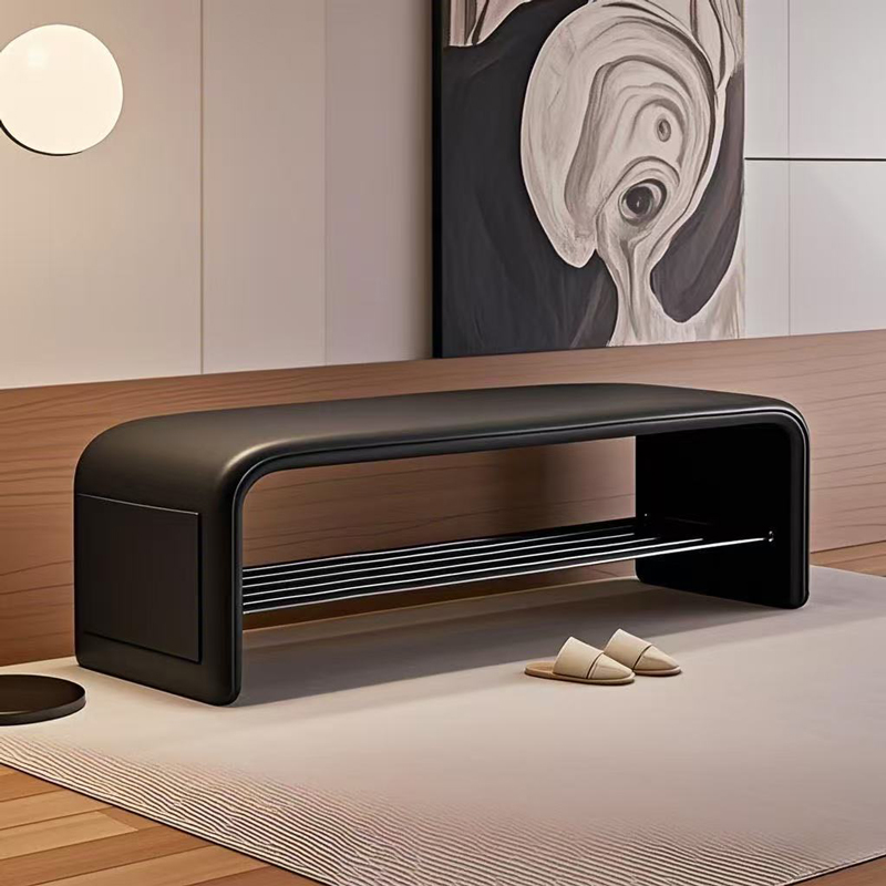 入户门口换鞋凳可坐鞋柜一体家用轻奢高级卧室床尾凳长条穿鞋凳子