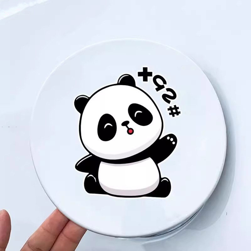 pcv材料小熊猫油箱盖车贴