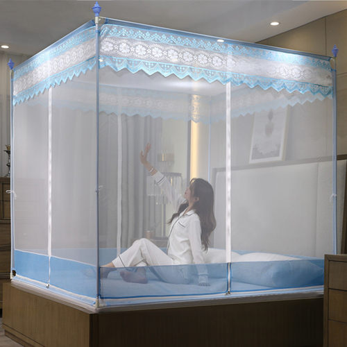 蚊帐新款防摔蒙古包床拉链公主风