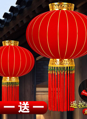 2026新款新年春节大红灯笼吊灯阳台户外大门口一对庭院宫灯挂饰