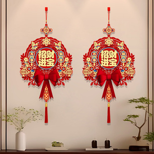 开业大吉门贴挂饰气氛布置店铺门店玻璃门新款过年新年装饰品挂件