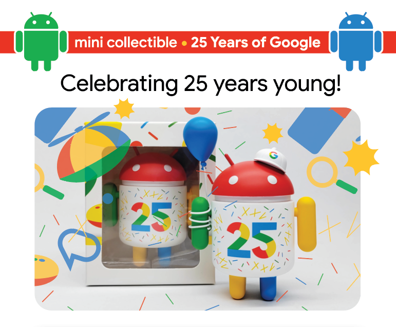 正品潮流玩具谷歌安卓机器人珍藏限量特别版”25周年“-封面