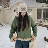 新款两面穿皮毛一体286-5123-P205-K298，女装短外套，安雅