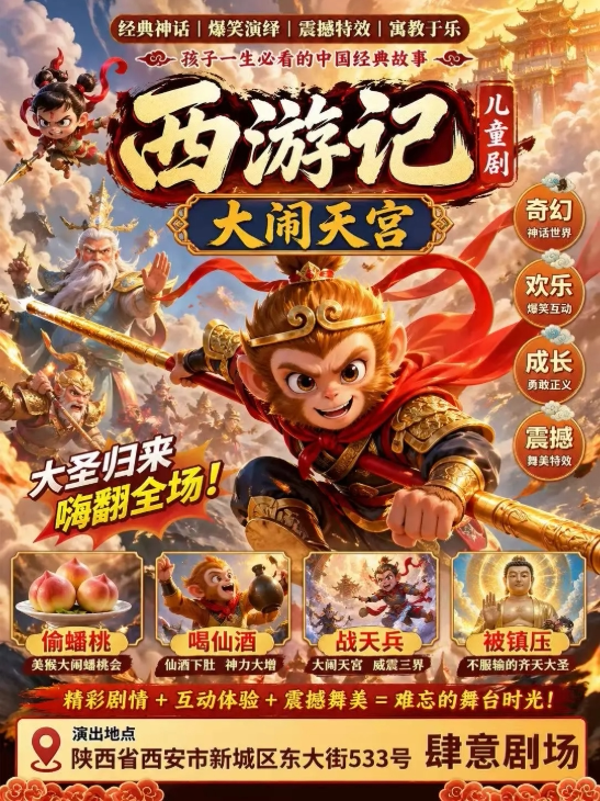 沉浸式互动亲子儿童剧【西游记】｜全程互动｜经典名著｜寓教于乐｜爆笑不停