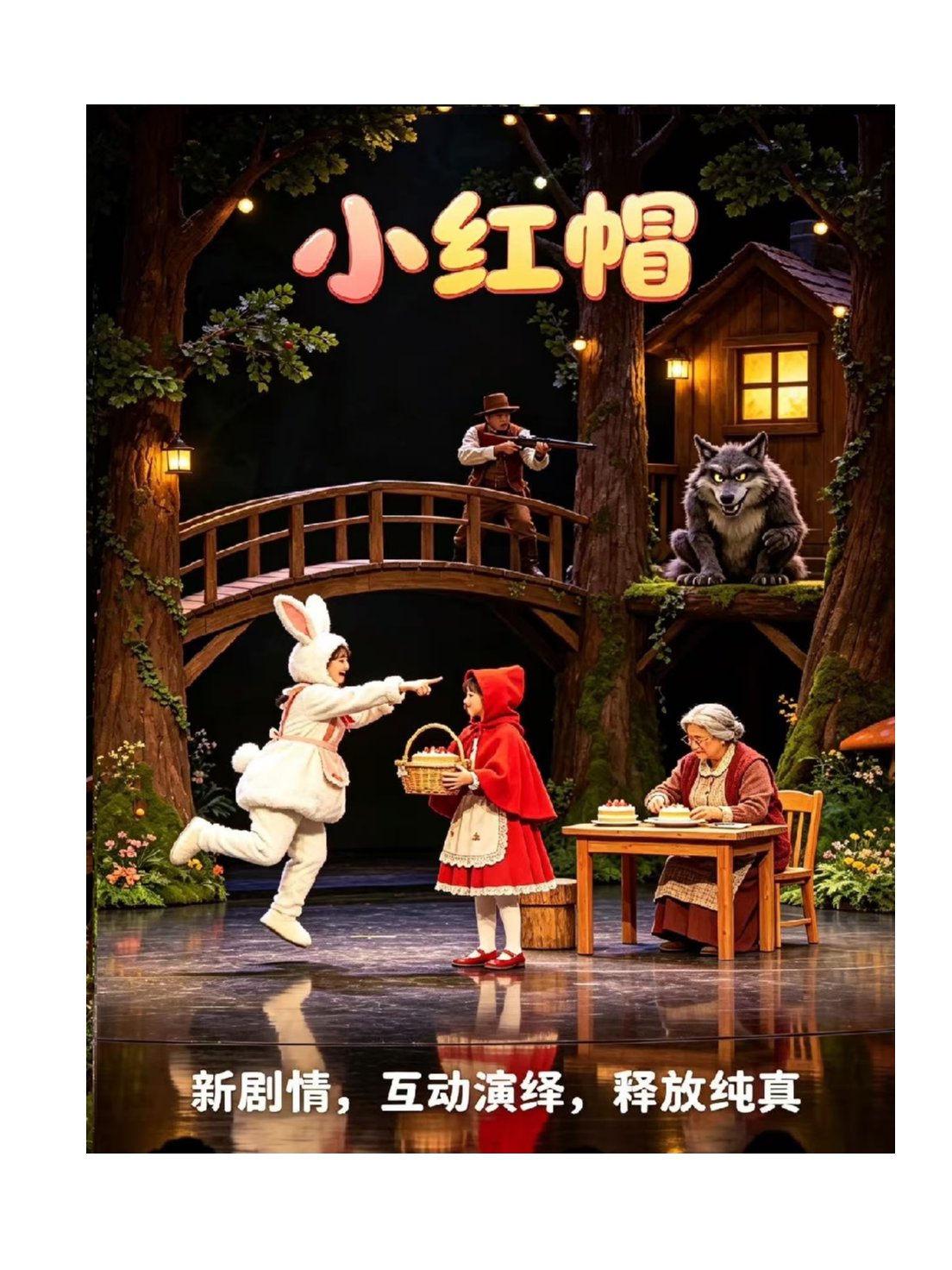 大砾沉浸式儿童启蒙戏剧《小红帽》