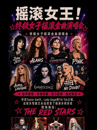 WOMEN WHO ROCK 摇滚女王 | 巅峰女声摇滚金曲演唱会