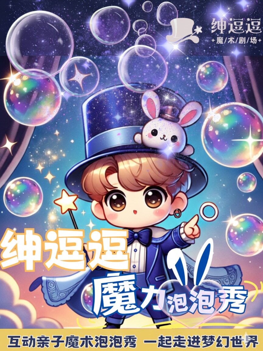 热门活动-【上海】【早鸟特惠】 | [亲子] 特惠 绅逗逗「魔力气球泡泡魔术秀」 @博荟广场
