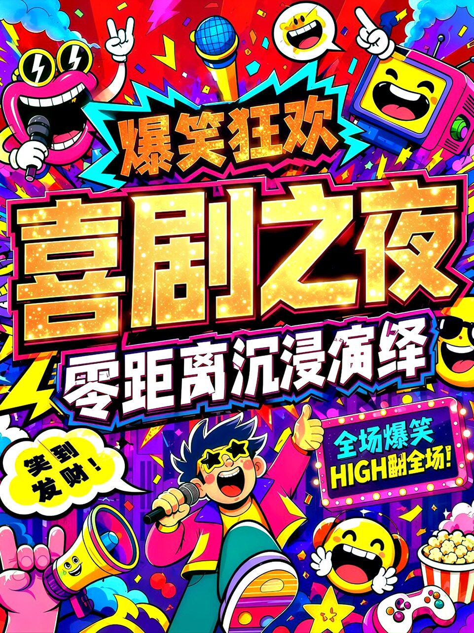 [海口][沉浸体验]《奇即喜剧》｜脱口秀｜即兴喜剧｜sketch小品｜综艺同款