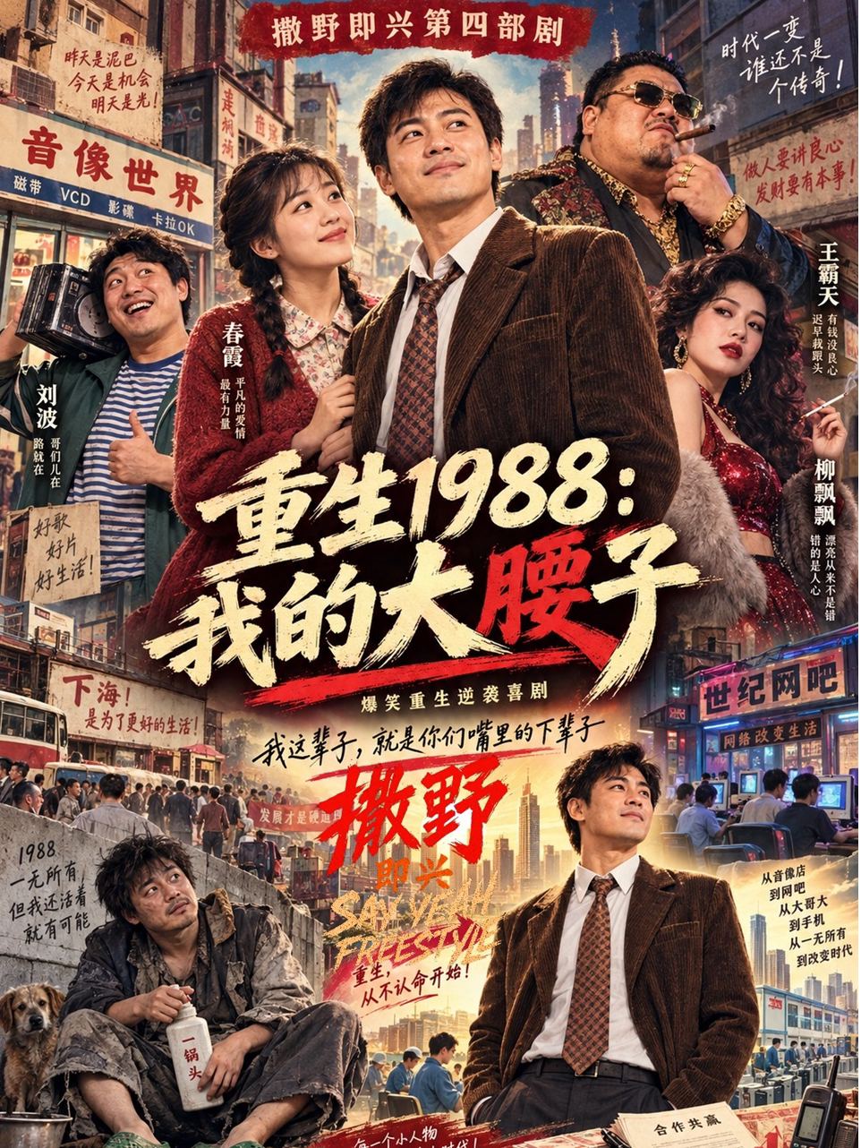 撒野即兴第四部爆笑即兴长剧《重生1988-我的大腰子》