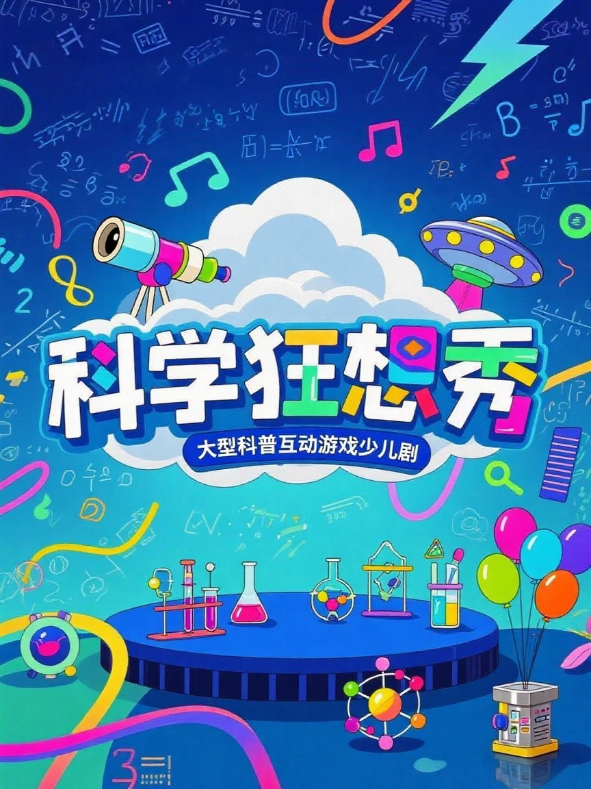 [中原必看] [热门少儿剧] 《科学狂想秀》沉浸式亲子互动秀 (郑好看小剧场)