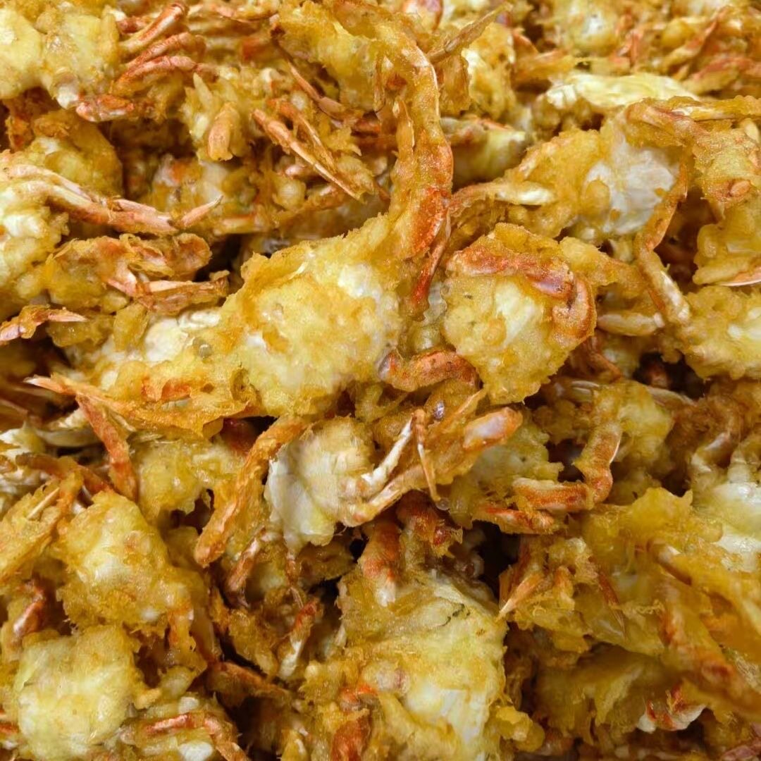 香酥椒盐螃蟹香辣蟹解馋即食海鲜熟食零食下酒菜2斤/包批发