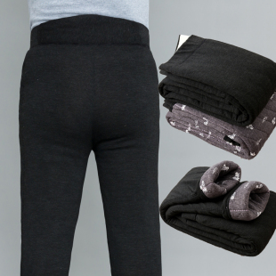 居家内穿松紧腰裤 驼绒棉裤 爷爷装 保暖裤 男中老年人高腰深裆大码