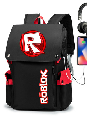 Roblox书包罗布乐思虚拟世界周边男女双肩背包大容量休闲电脑包