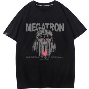 变形金刚威震天短袖男女情侣T恤二次元周边印象衣服半袖打底