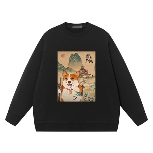 霸王别基搞笑图案恶柯衣服情