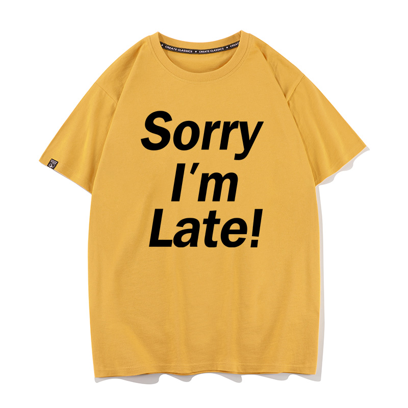 趣味英文 一百種生活 Sorry I’m Late! 卢广仲 我迟到了短袖T恤