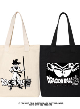 鸟明山龙珠漫画周边卡通动漫帆布包龙珠超单肩包托特包女斜挎包