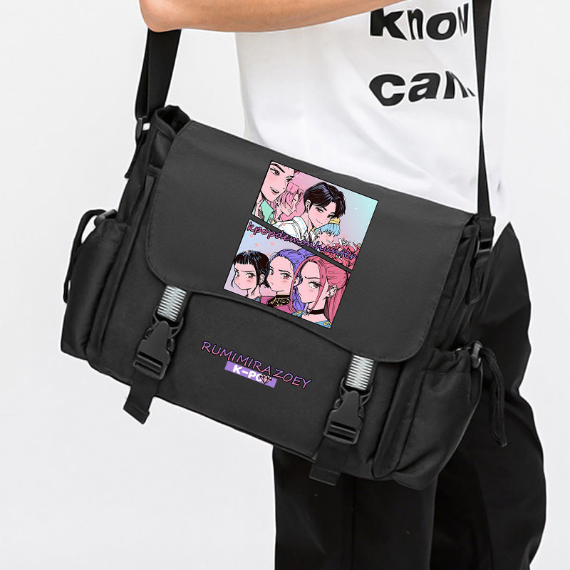 kpop猎魔女团包包男动漫周边单肩包斜挎难书包学生背包女,模玩/动漫/周边/娃圈三坑/桌游,动漫背包/钱包/箱包,淘宝优惠券,粉丝福利购,淘宝优惠卷