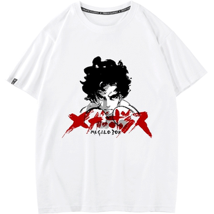 豆小萌装甲重拳T恤cityboy短袖日本漫画周边megalobox机车体恤衫
