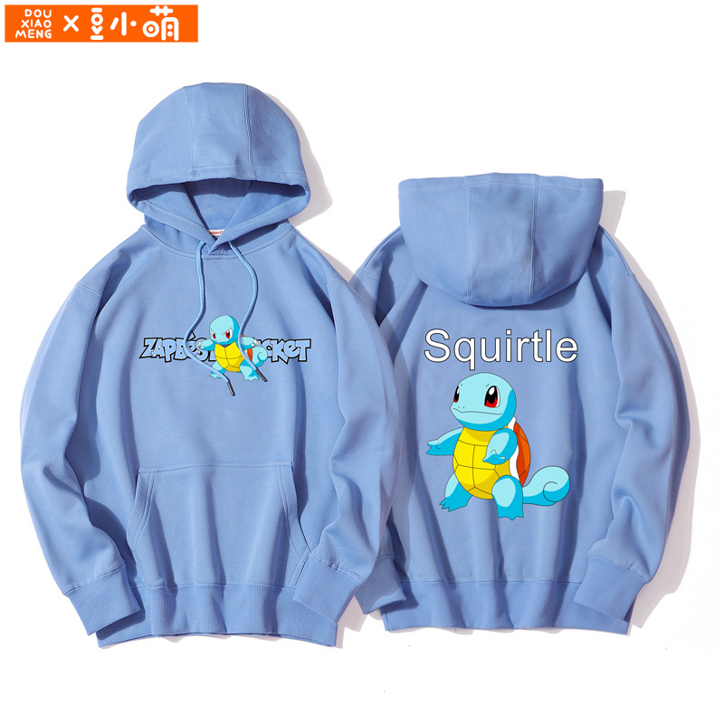 豆小萌宠物小精灵宝可梦卫衣男神奇宝贝杰尼龟皮卡丘联名动漫衣服