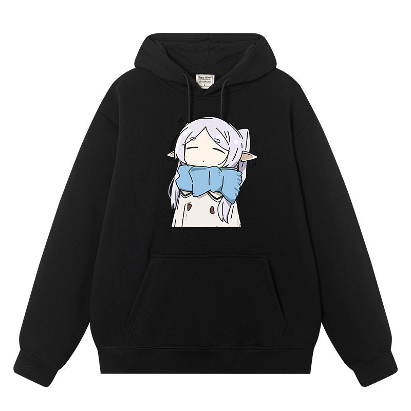 动漫葬送的芙莉莲周边联名连帽卫衣秋冬男女学生二次元外套潮衣服,模玩/动漫/周边/娃圈三坑/桌游,动漫T恤/鞋帽/服装,淘宝优惠券,粉丝福利购,淘宝优惠卷