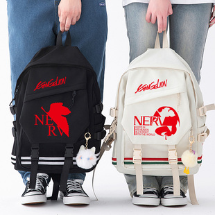 二次元eva初号机书包男初中学生动漫休闲大学生自习双肩背双肩包