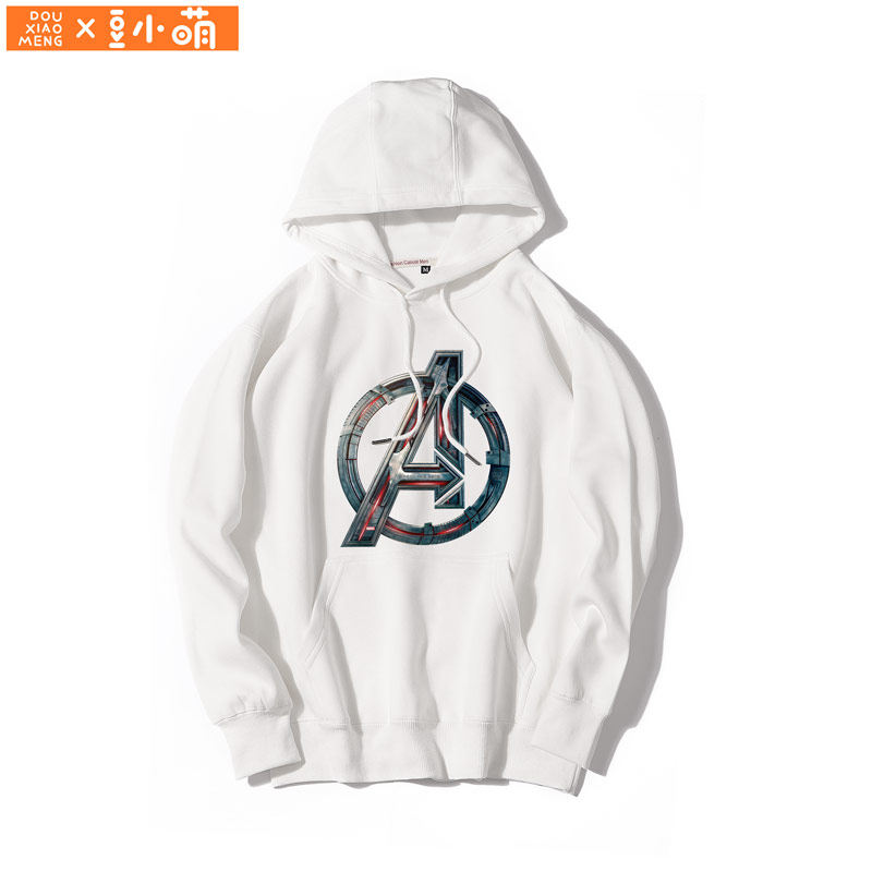 豆小萌联名漫威连帽卫衣周边复仇者联盟4男女学生帽衫蜘蛛侠衣服,模玩/动漫/周边/娃圈三坑/桌游,动漫T恤/鞋帽/服装,淘宝优惠券,粉丝福利购,淘宝优惠卷