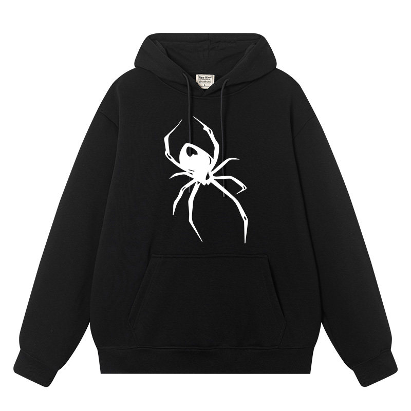 豆小萌大蜘蛛加绒帽衫休闲连帽套头卫衣男女情侣装潮流国潮外套衣,模玩/动漫/周边/娃圈三坑/桌游,动漫T恤/鞋帽/服装,淘宝优惠券,粉丝福利购,淘宝优惠卷
