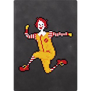 像素画 小丑笔记本笔记本本子厚本超厚简约横线日记本文艺记事本