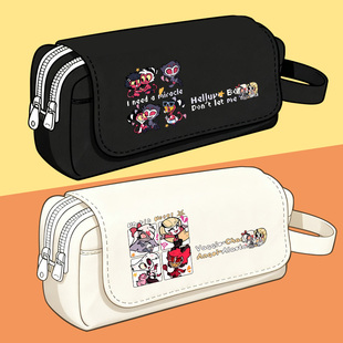 地狱客栈周边同人 夏利 安吉尔 维姬 动漫二次元大容量笔袋文具袋