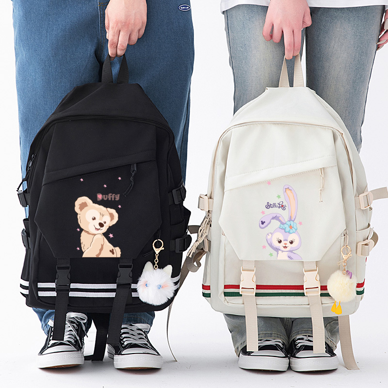 达菲熊星黛露周边双肩包女生小学生初高中大容量达菲熊书包背包