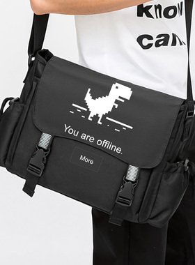 github谷歌IT狂人周边单肩斜挎背大容量旅行邮差包男通勤学生书包