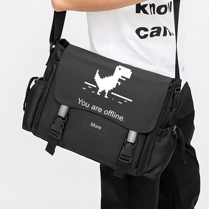 github谷歌IT狂人周边单肩斜挎背大容量旅行邮差包男通勤学生书包