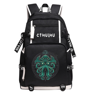 克苏鲁神话书包克苏鲁 呼唤学生双肩包男旧日支配者双肩背包