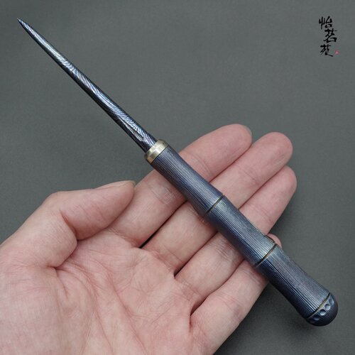 江龙手作钛合金防锈普洱茶针茶刀