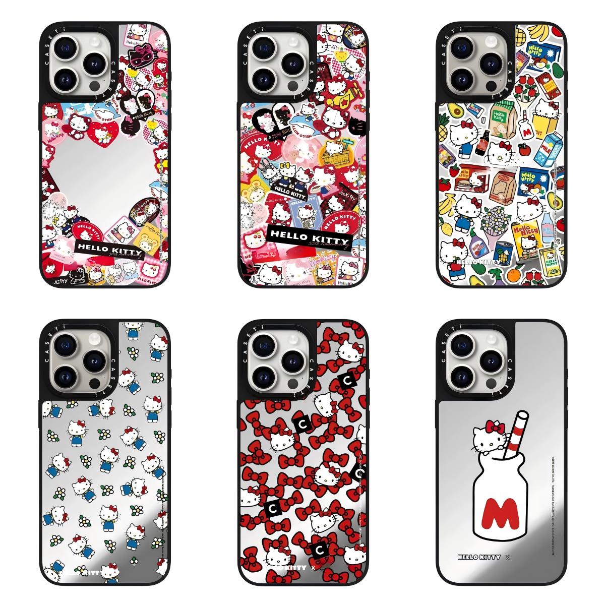 CASETi联名联名hellokittyKT猫50周年适用苹果iPhone16Promax15pro 14 13 12 11防摔手机壳MagSafe磁吸华强北
