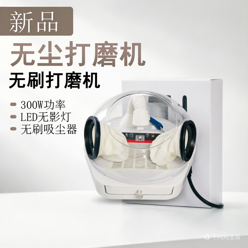 牙科无尘打磨机电动LED无影灯喷沙打磨吸尘无刷防静电高清打磨机