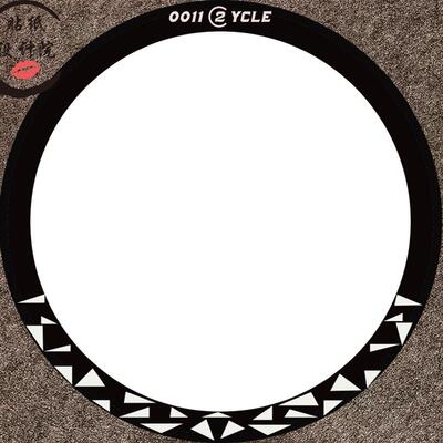 适用0011CYCLE自行车轮组贴纸公路车贴纸碳刀圈防水贴纸定制