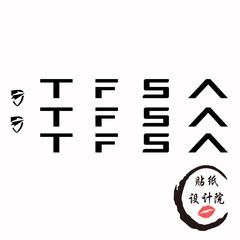 适用于TFSA腾飞奥自行车贴纸公路车下管Logo贴纸DIY定制