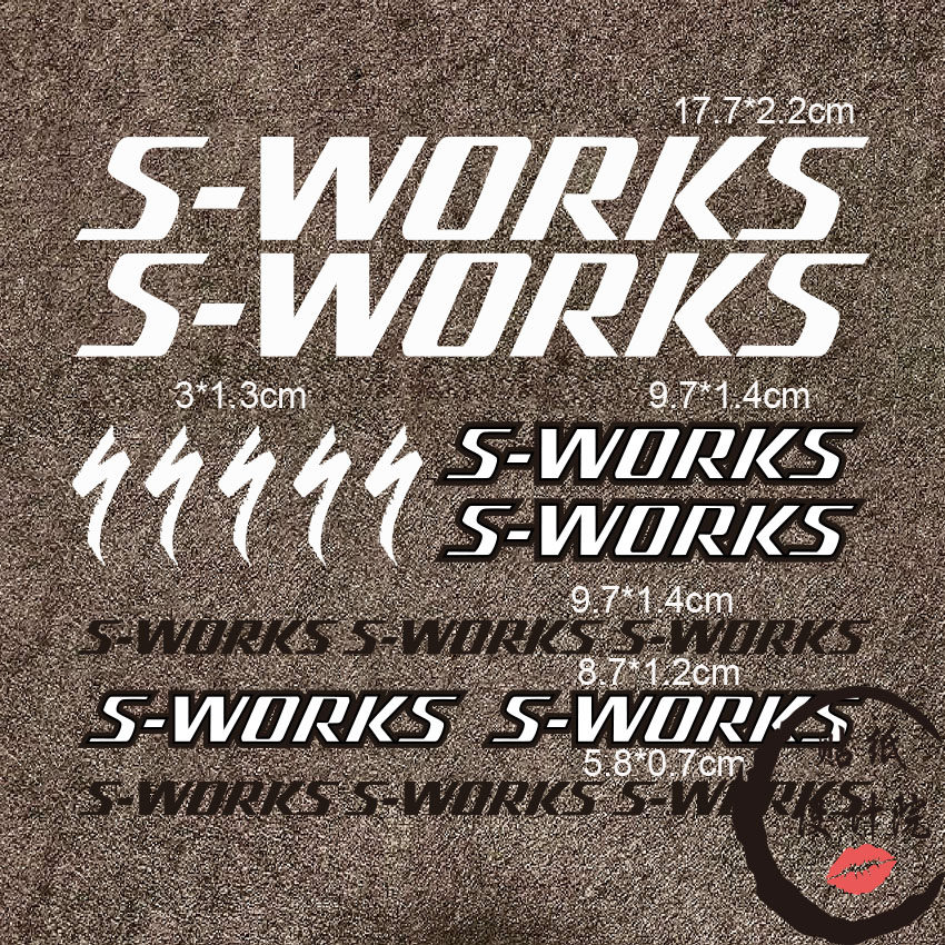 闪电S-WORKS公路车车架贴纸碳纤维车架反光车贴自行车贴纸定制