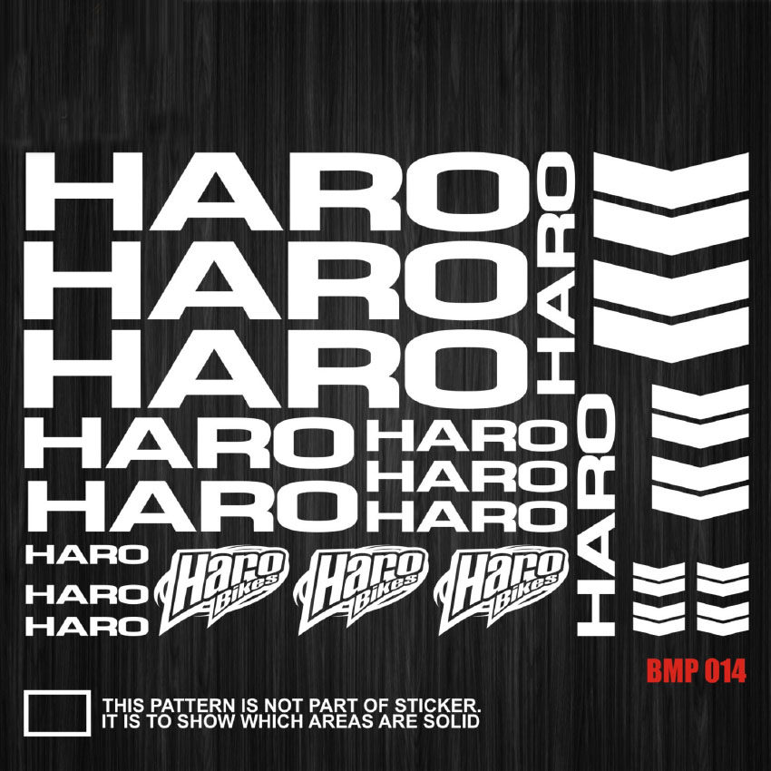 适用于HARO单车贴纸自行车车架防水反光贴公路车LOGO贴纸DIY定制