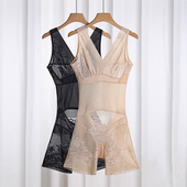 平角无痕束身美体内衣 收腹束腰塑形后脱式 夏季 超薄连体塑身衣薄款