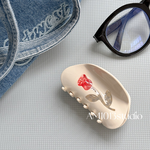 AM1013原创设计重工奶油玫瑰饺子