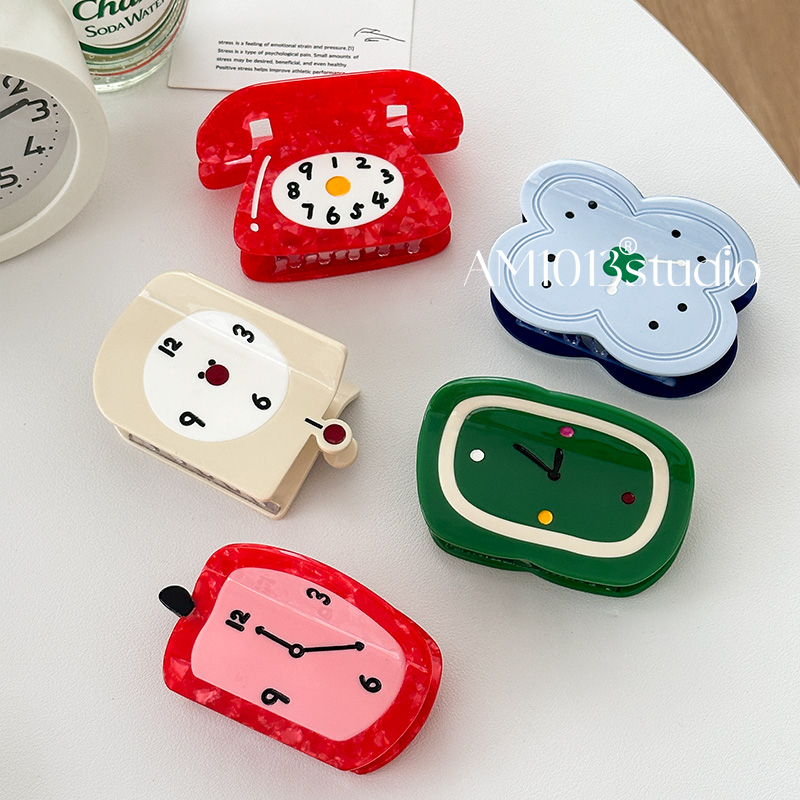 醋酸拼接AM1013夹子高级感