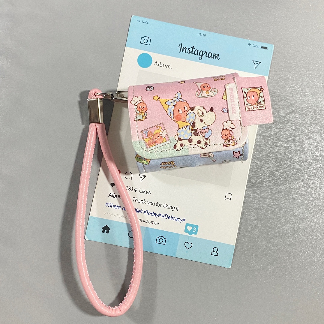 可爱斑点狗皮质卡通适用airpods4保护壳airpodspro3保护套新款苹果耳机保护壳pro2耳机套女款二三4代耳机壳