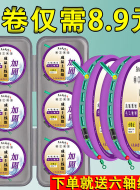 钓鱼竞技线组鱼线主线组成品套装全套手竿绑好台钓黑坑野钓钓鱼线