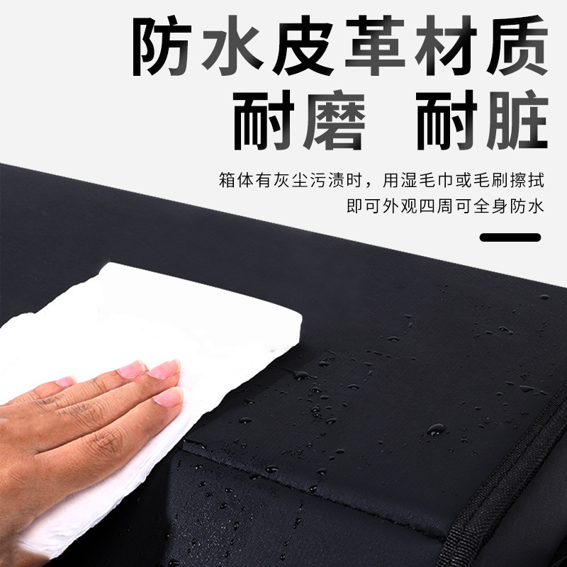 车载收纳箱神器汽车后备箱皮革加厚储物箱多功能折叠车用置物箱