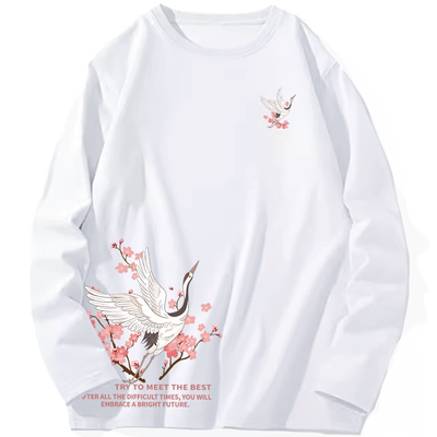 俞兆林长袖潮青少年纯棉t恤