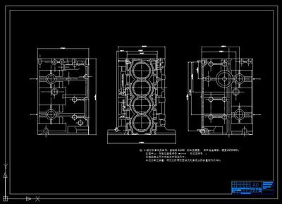 J1311-468Q曲轴箱两面三孔组合机床总体设计及多轴箱的设计CAD图